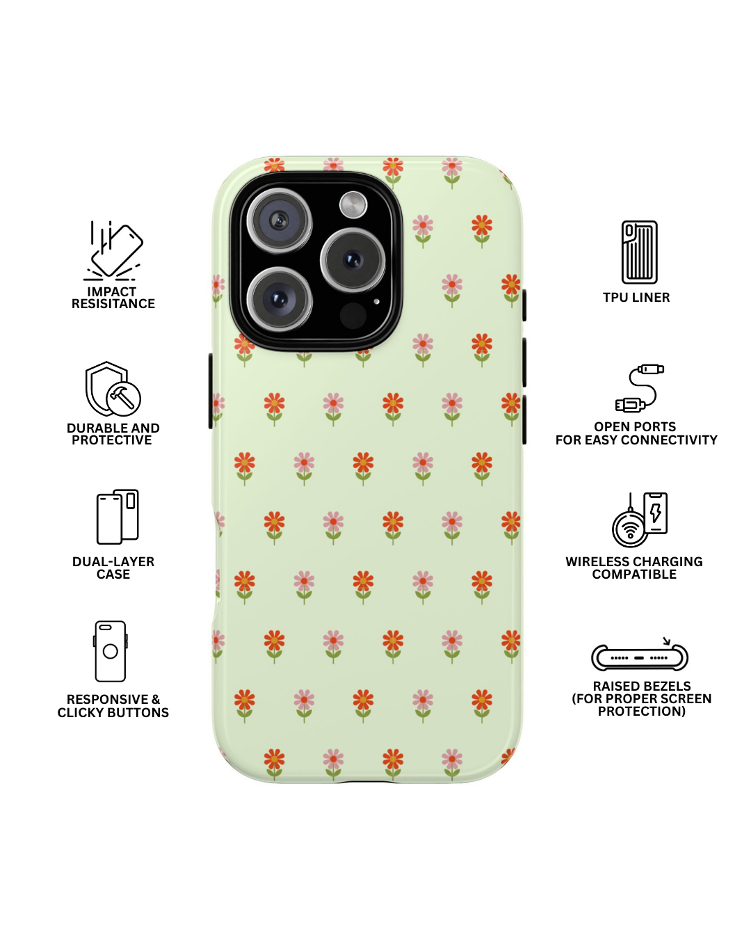 Pistachio Daisies Tough Case