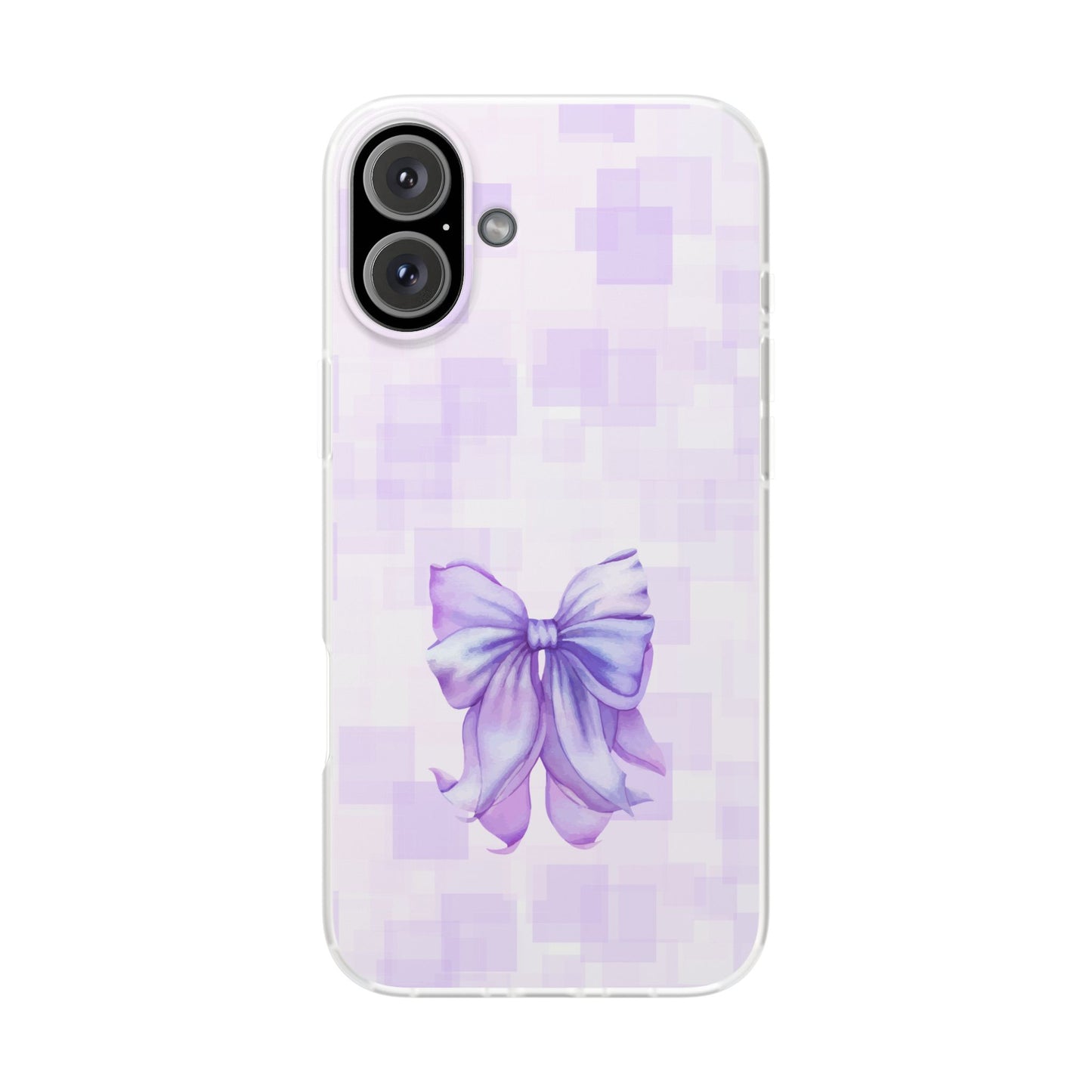 Lilac glitch flexi case