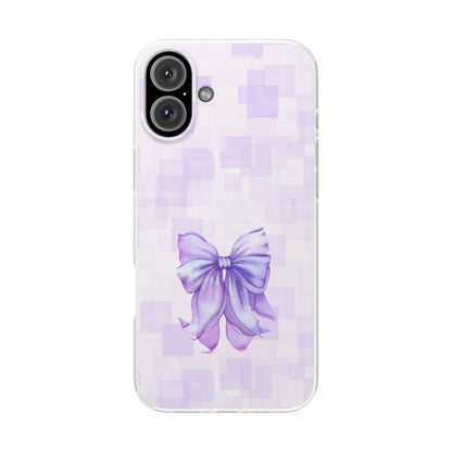 Lilac glitch flexi case