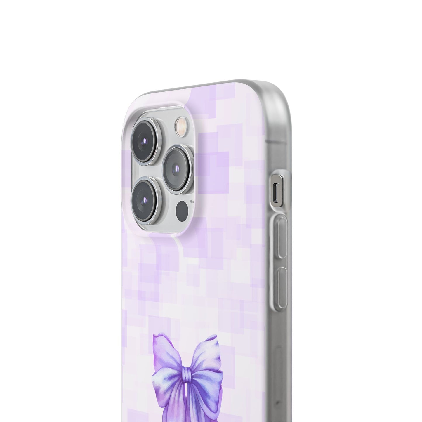 Lilac glitch flexi case