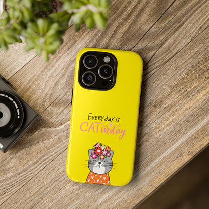 Cat-urday Tough Phone Case