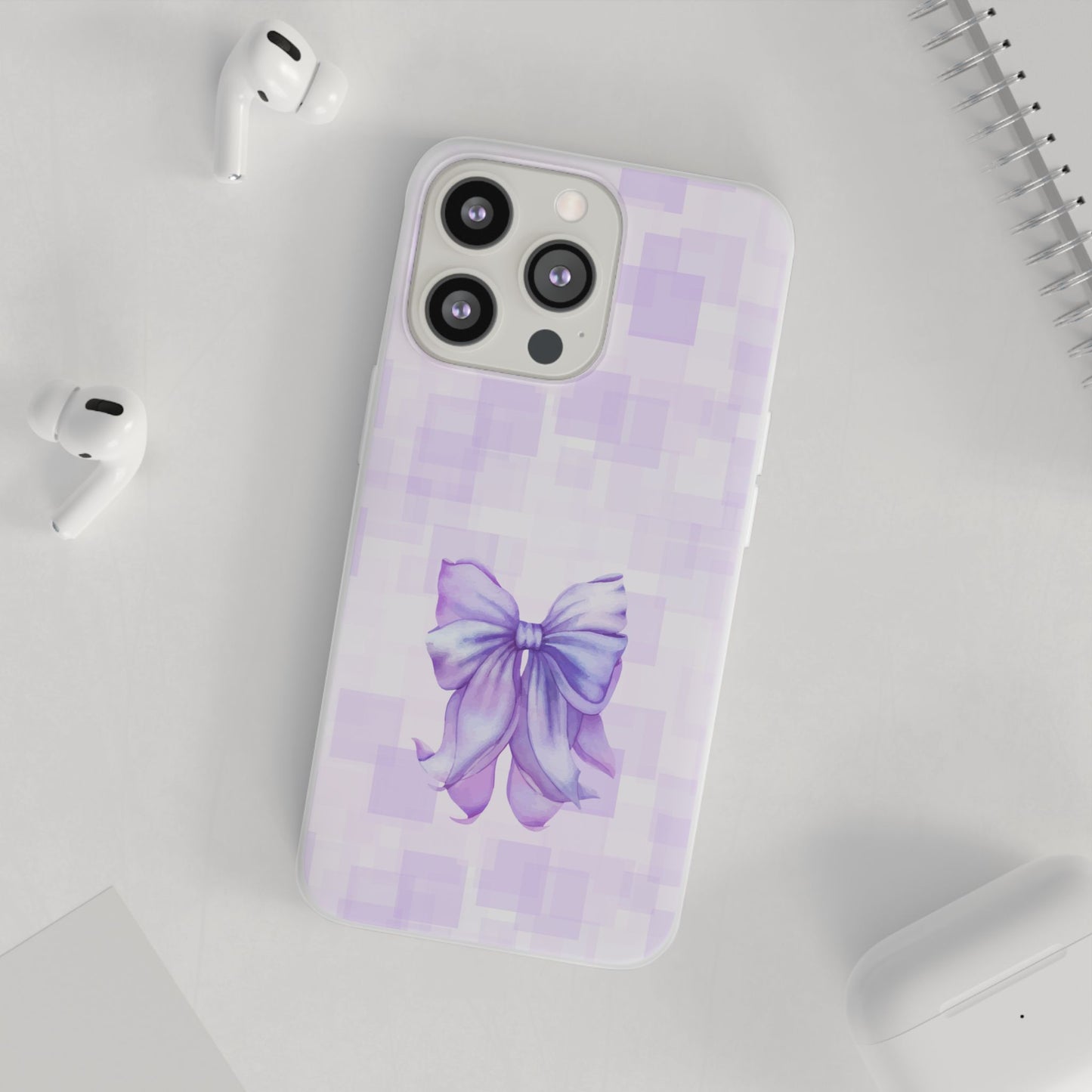 Lilac glitch flexi case