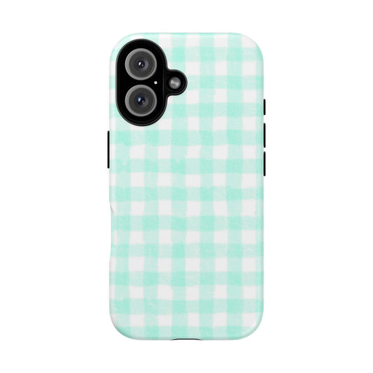 Mint Grid Tough Case