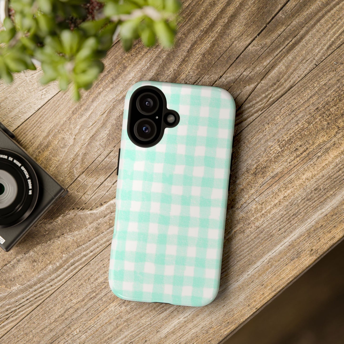 Mint Grid Tough Case