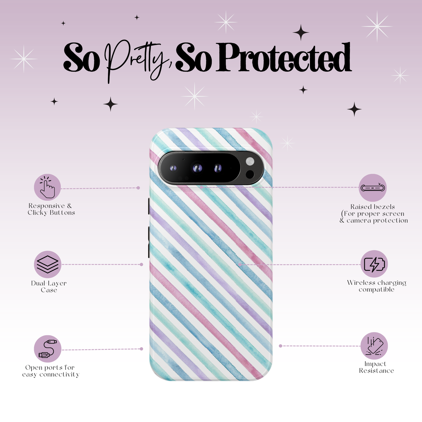 Pastel Ribbons Tough Case