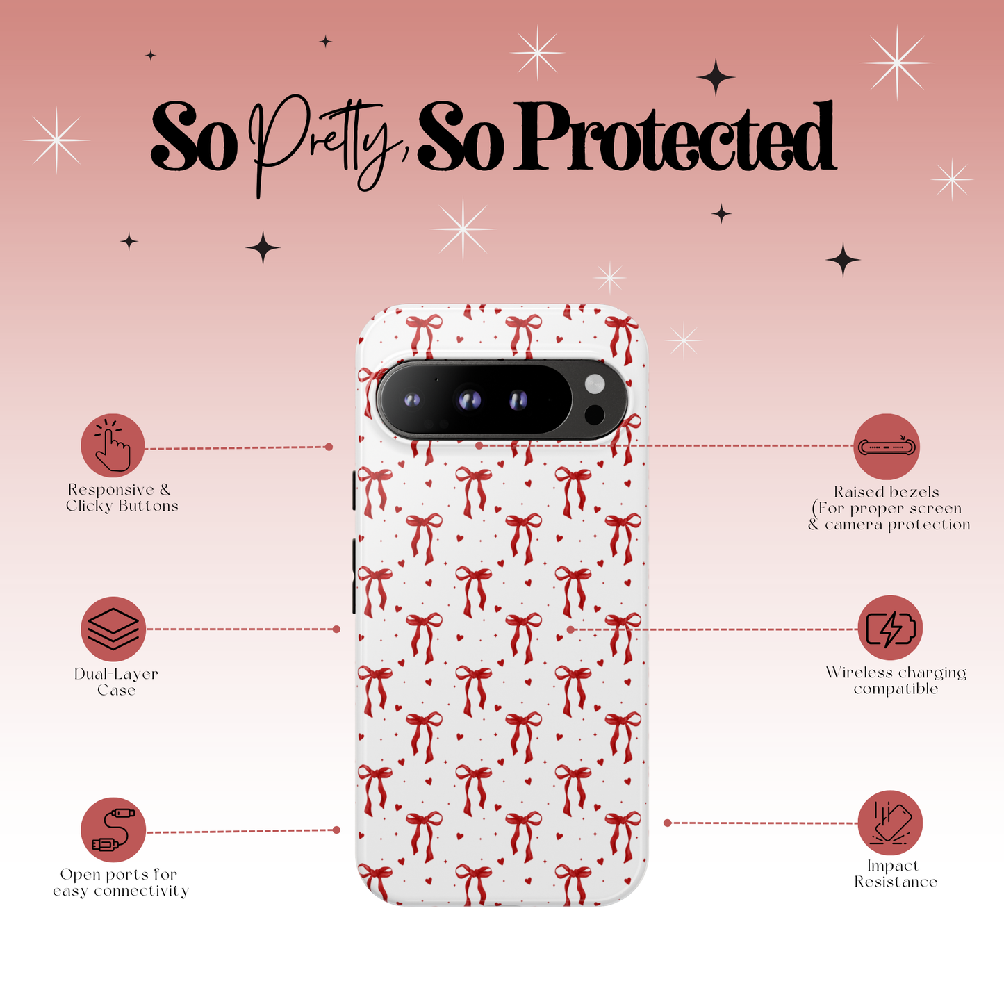 Cherry Bow Tough Case