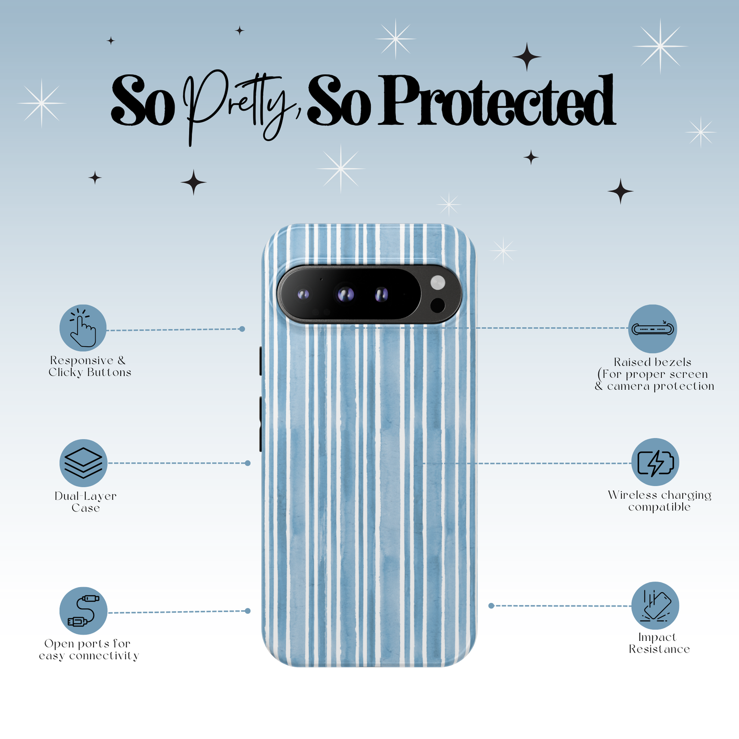 Porcelain Lines Tough Case