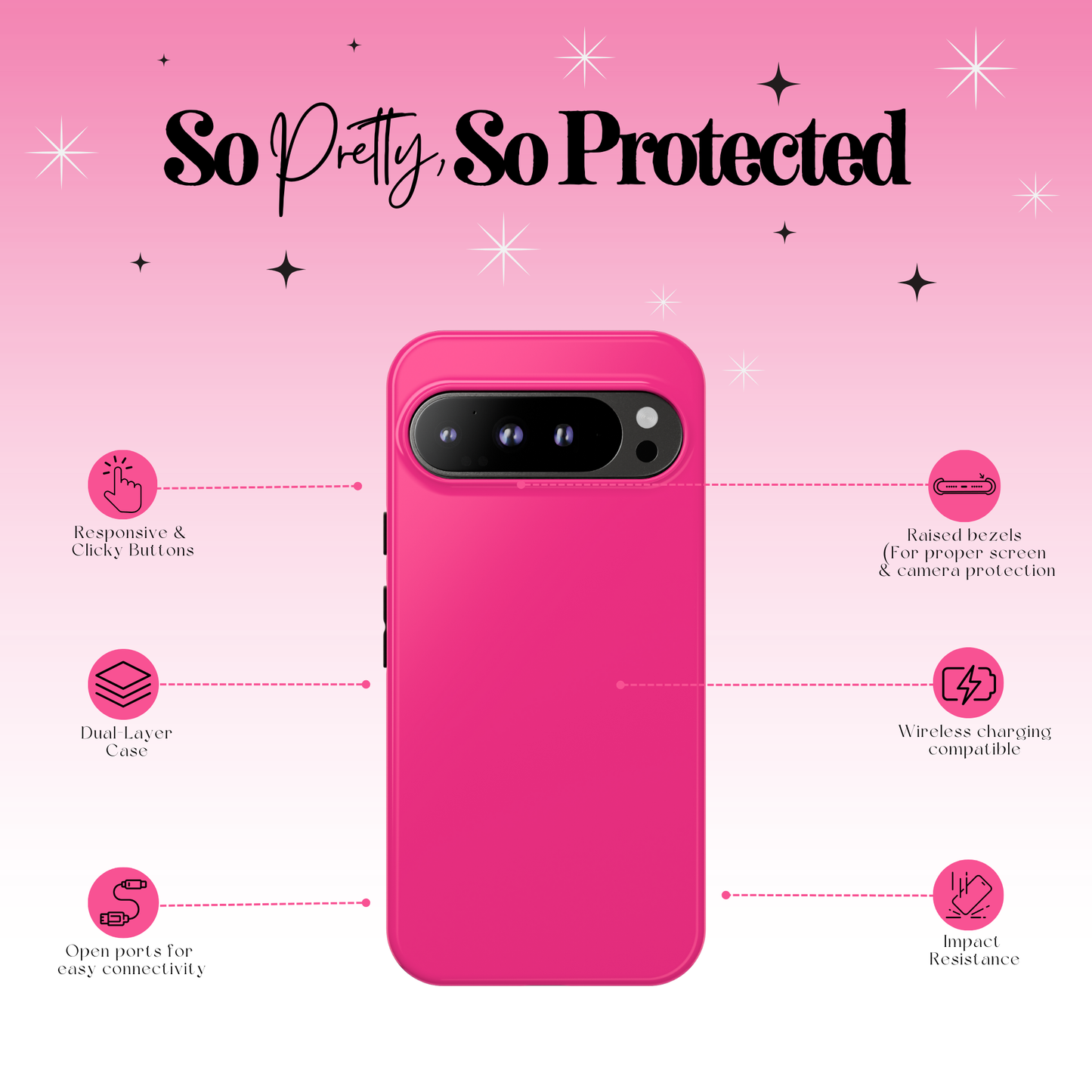 Fuchsia Pop Tough Case