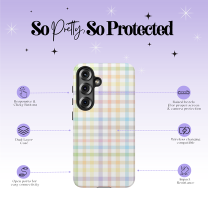 Sunset Plaid Tough Cases