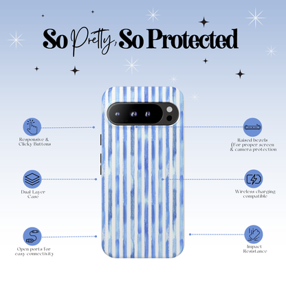 Ocean Breeze Stripes Tough Case