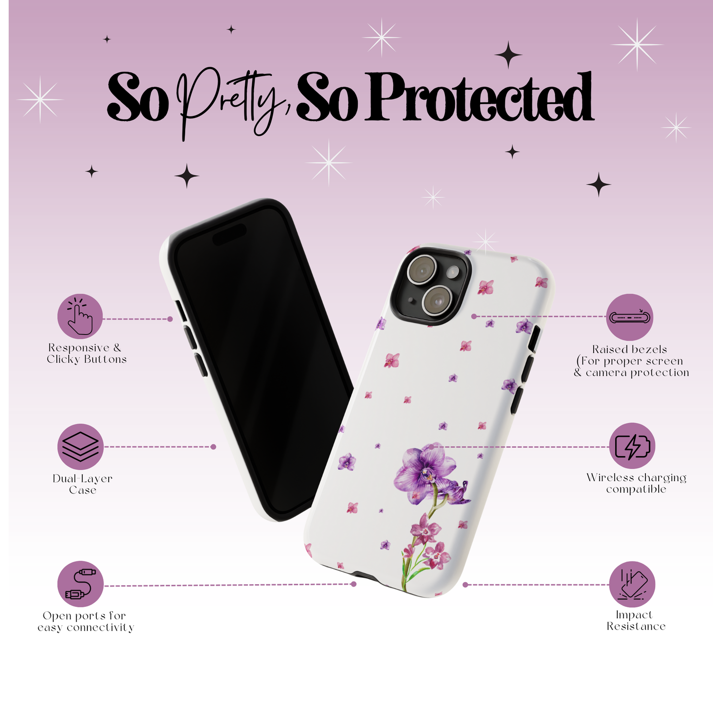 Lilac Drop Tough Case