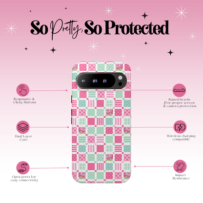 Quilted Rose Garden Tough Case