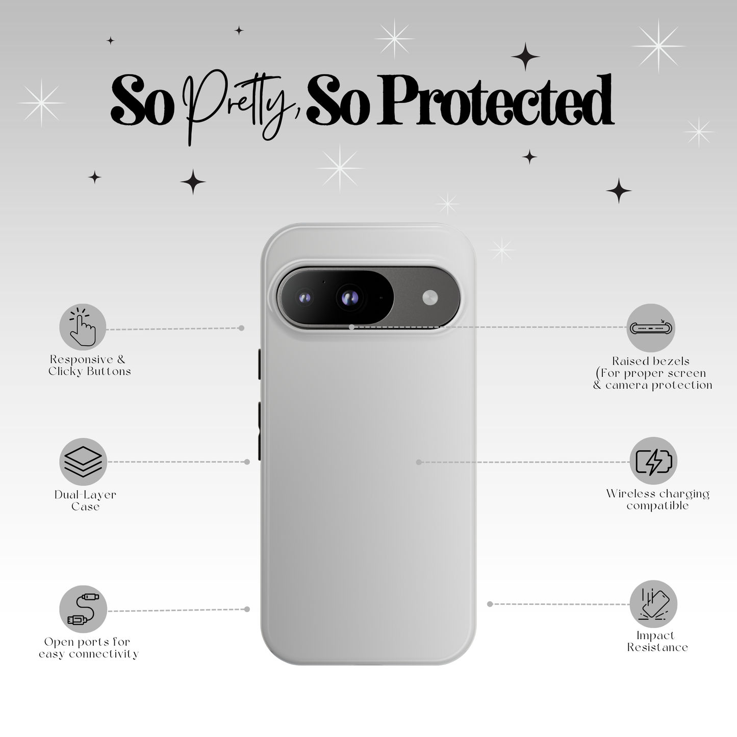 Silver Cloud Tough Case