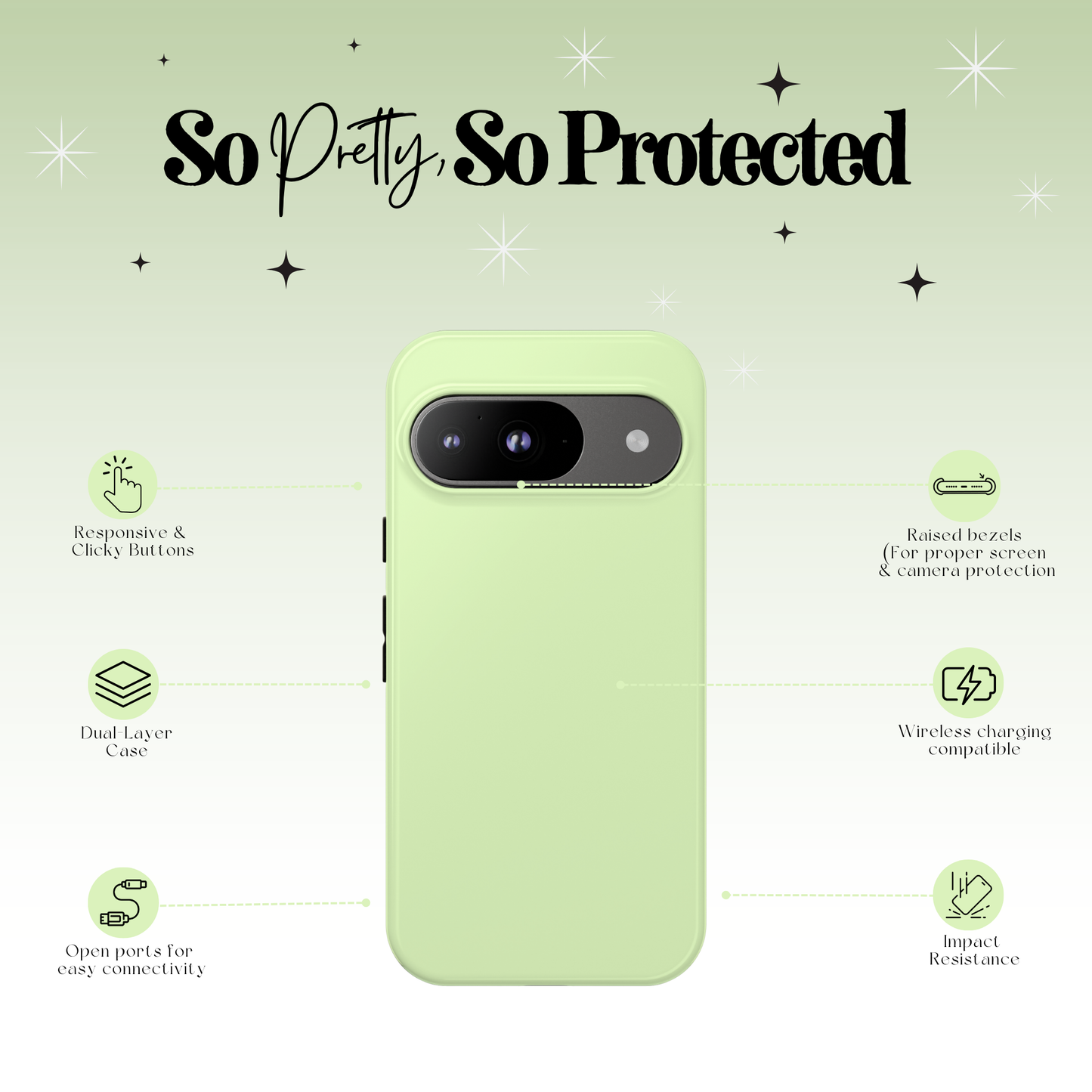 Mint Glow Tough Case