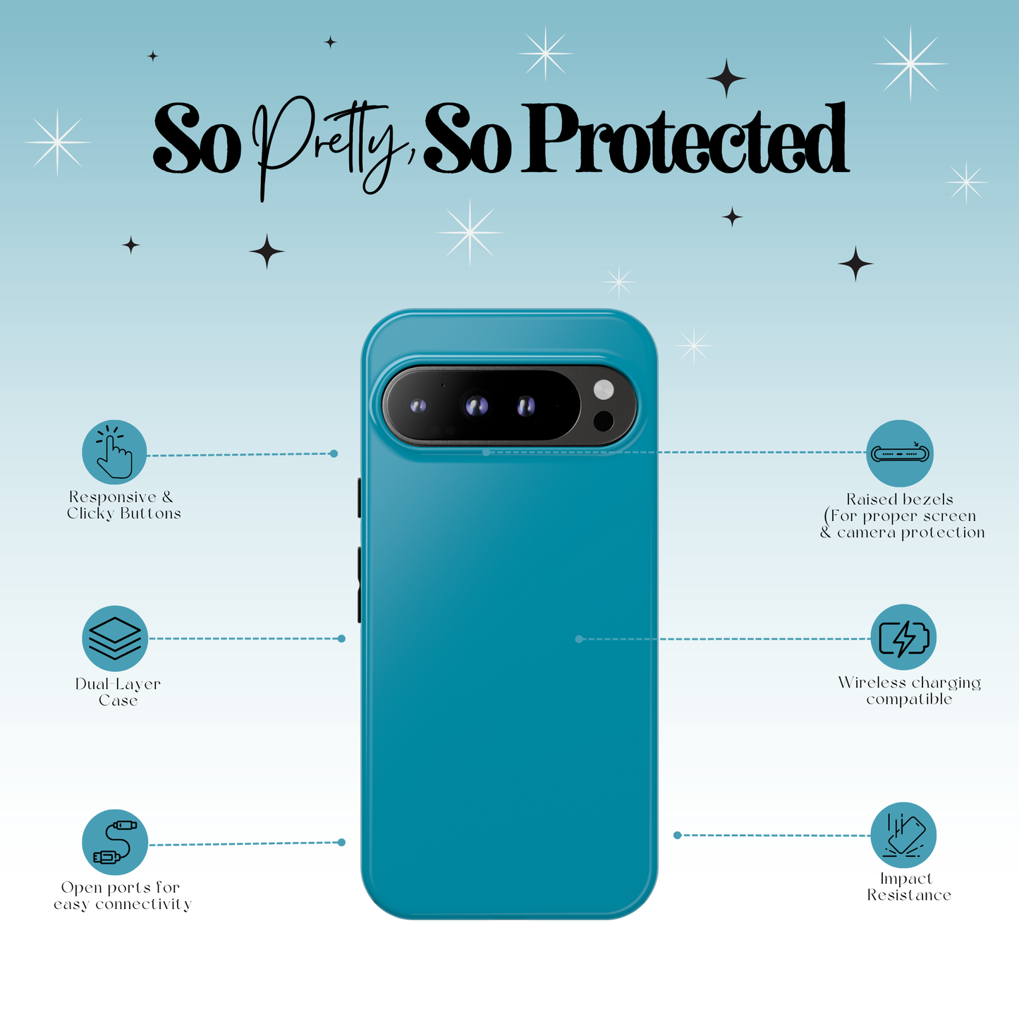 Ocean Teal Tough Case