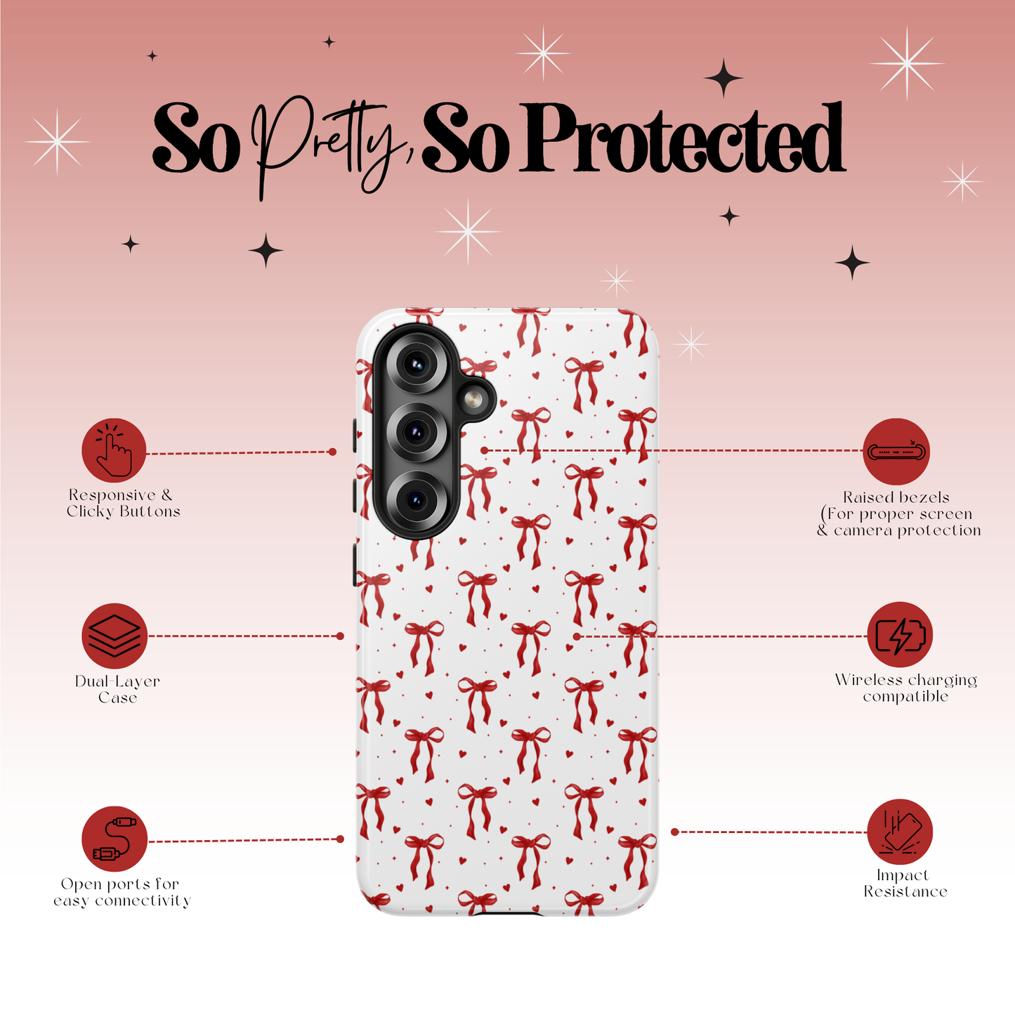 Cherry Bow Tough Case