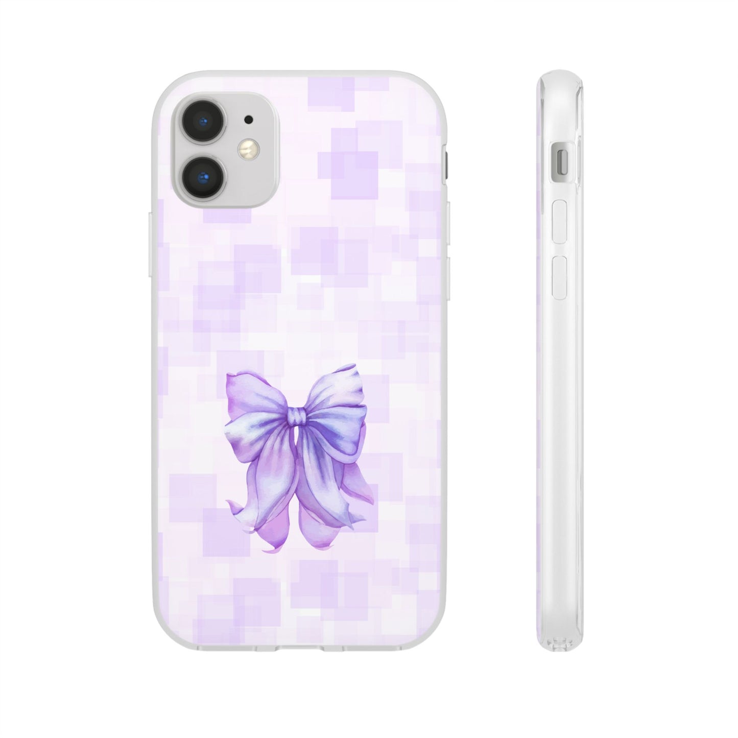 Lilac glitch flexi case