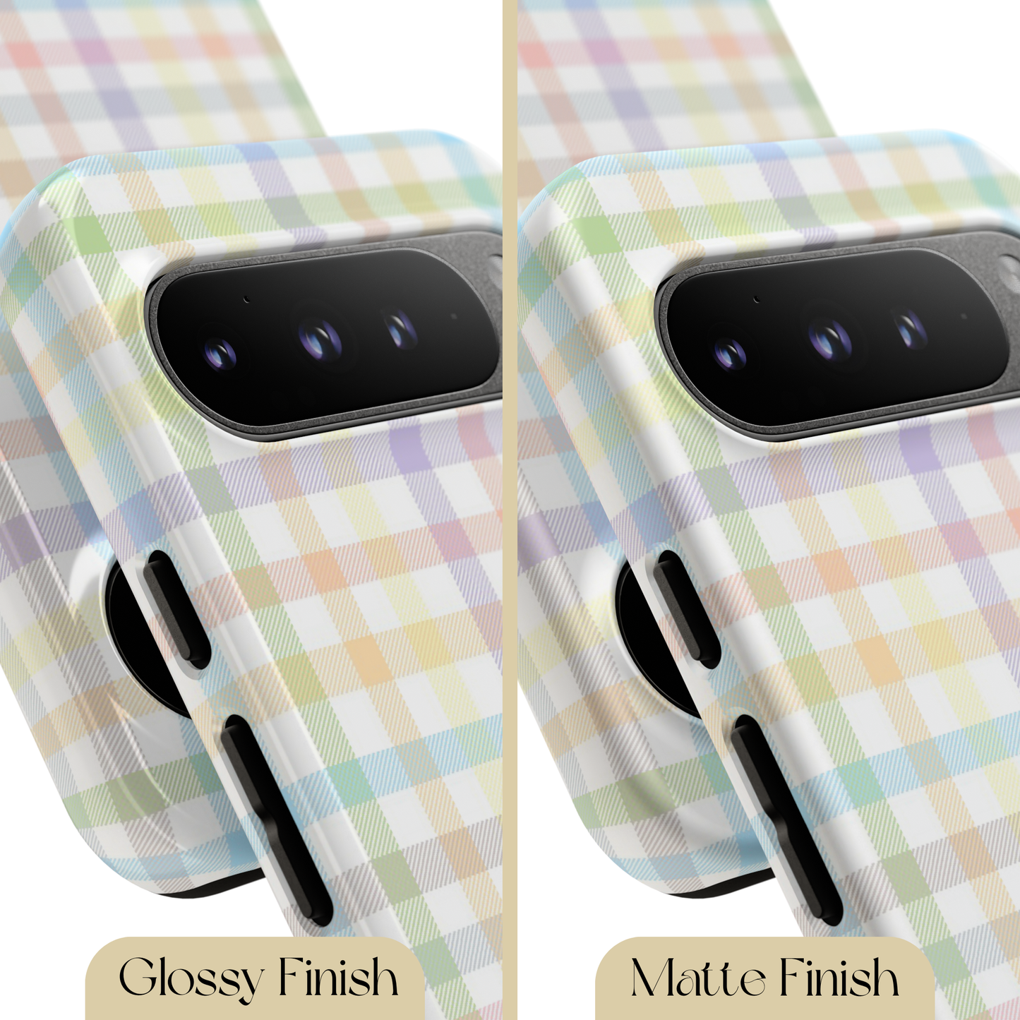 Rainbow Plaid Tough Case