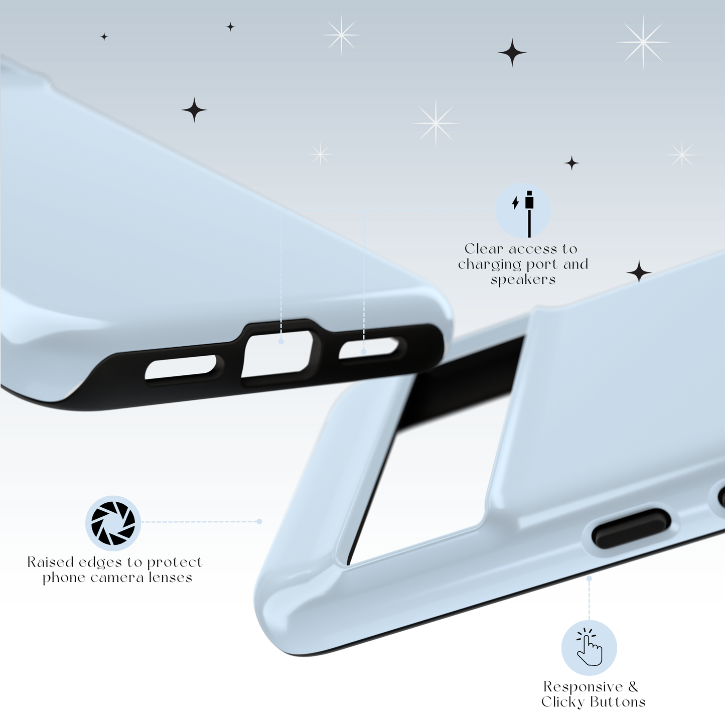 Powder Blue Tough Case