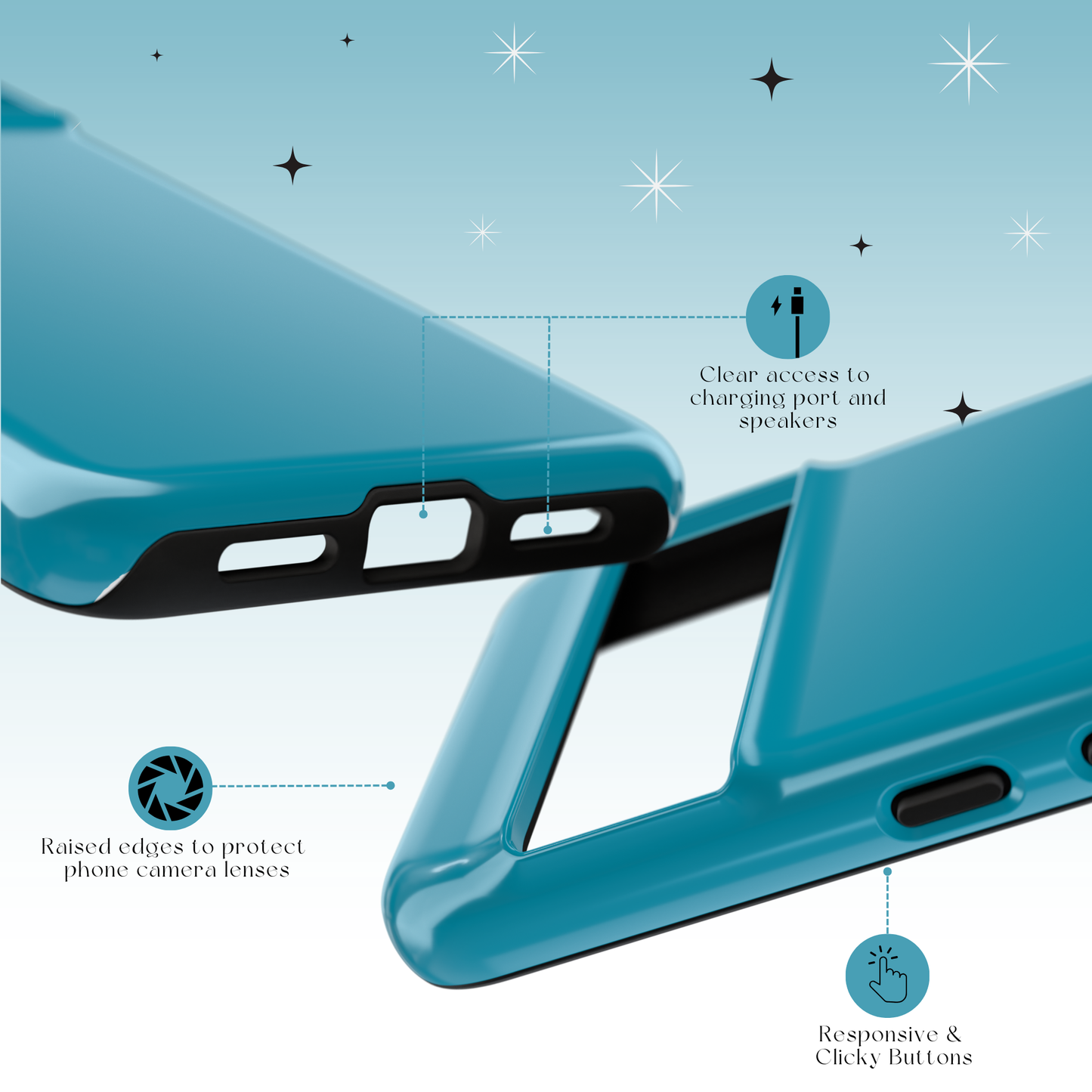 Ocean Teal Tough Case