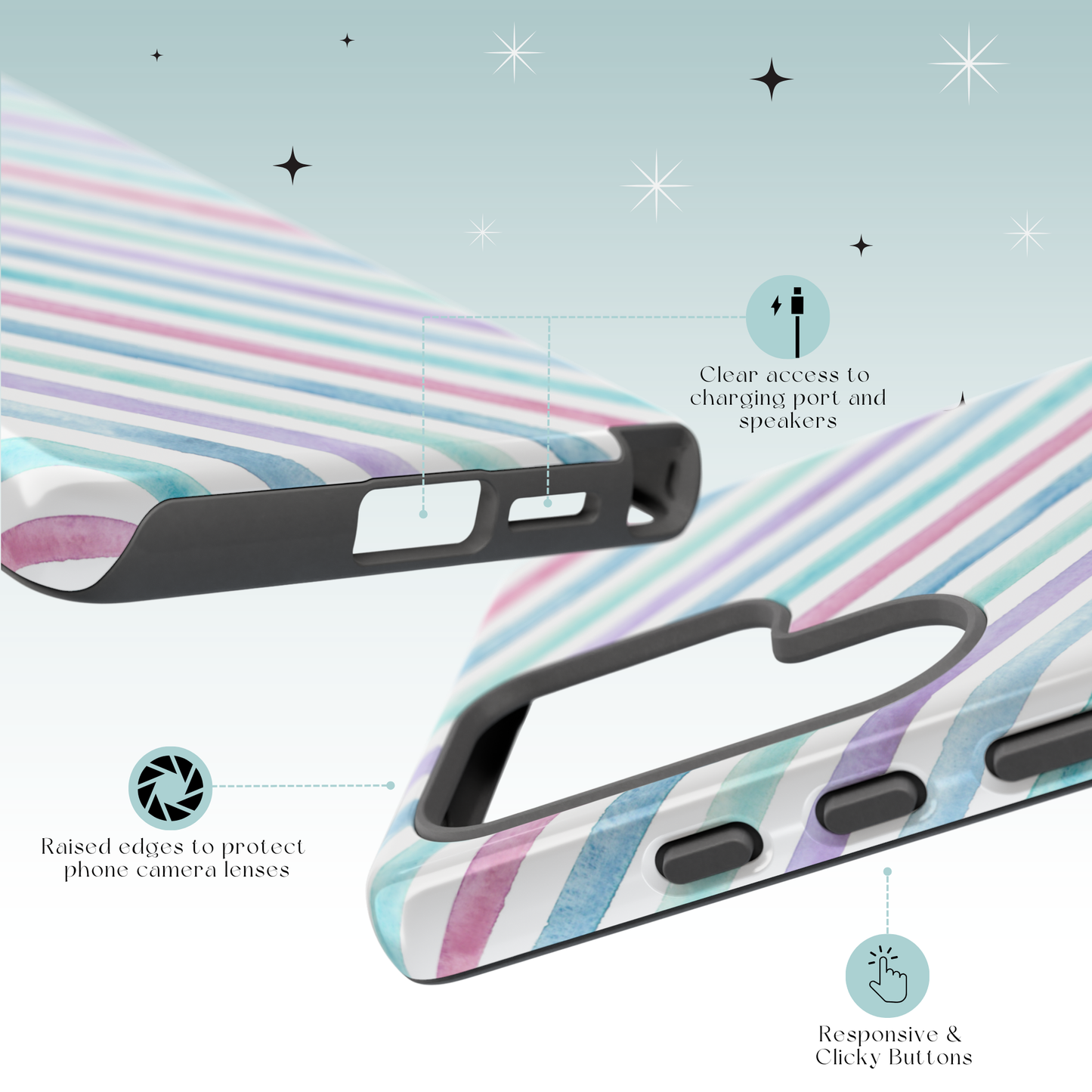 Sweet Stripes Tough Cases