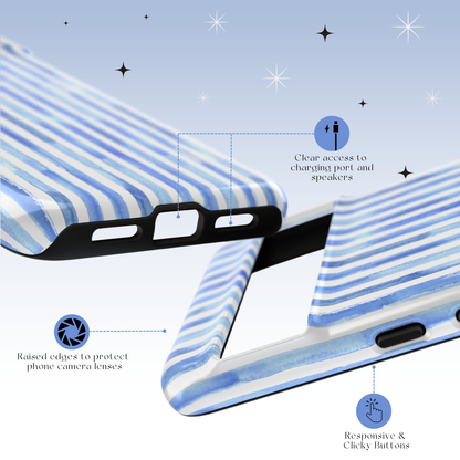 Ocean Breeze Stripes Tough Case