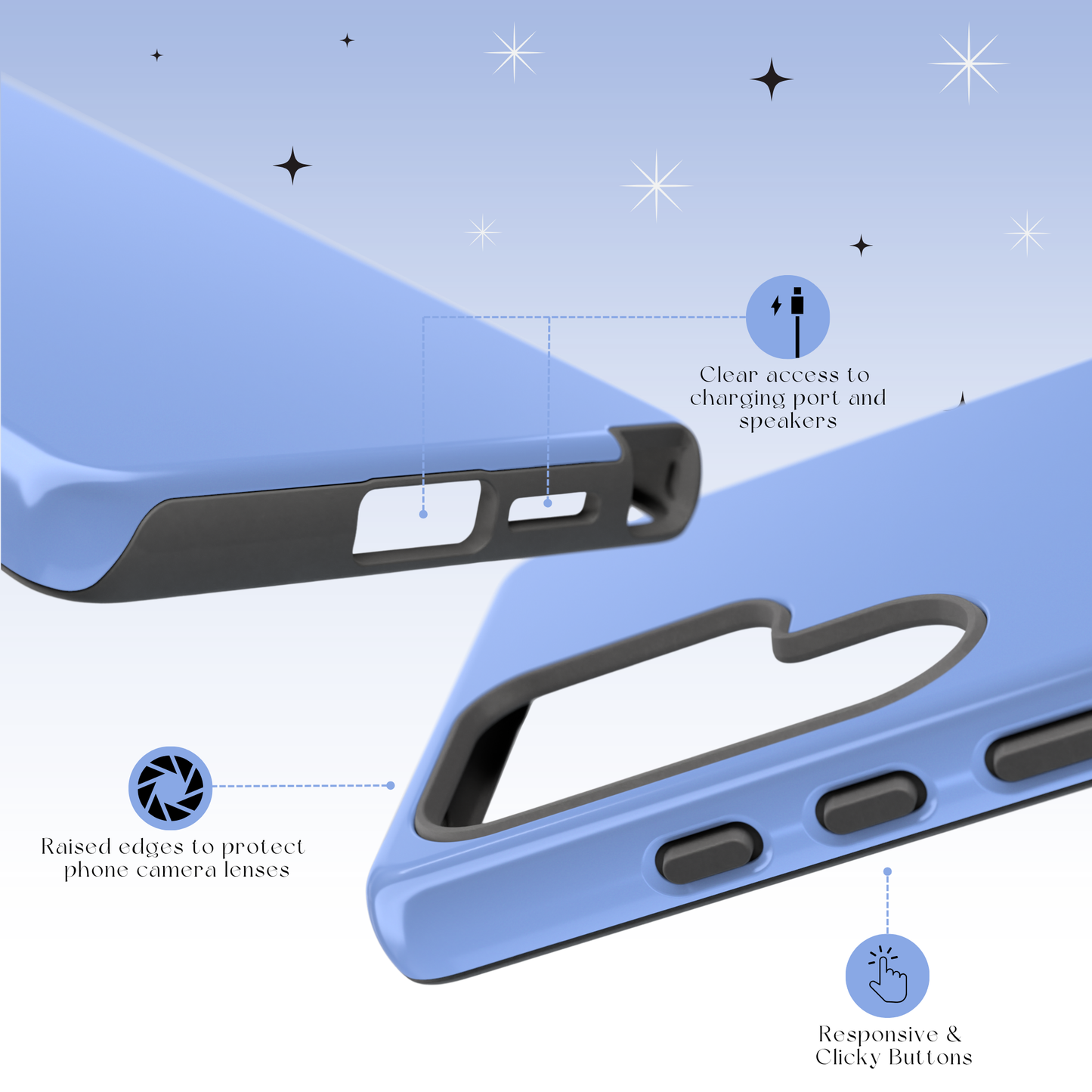 Sky Blue tough cases