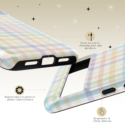 Rainbow Plaid Tough Case
