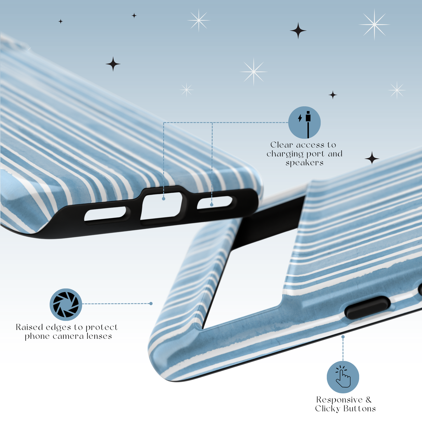 Porcelain Lines Tough Case
