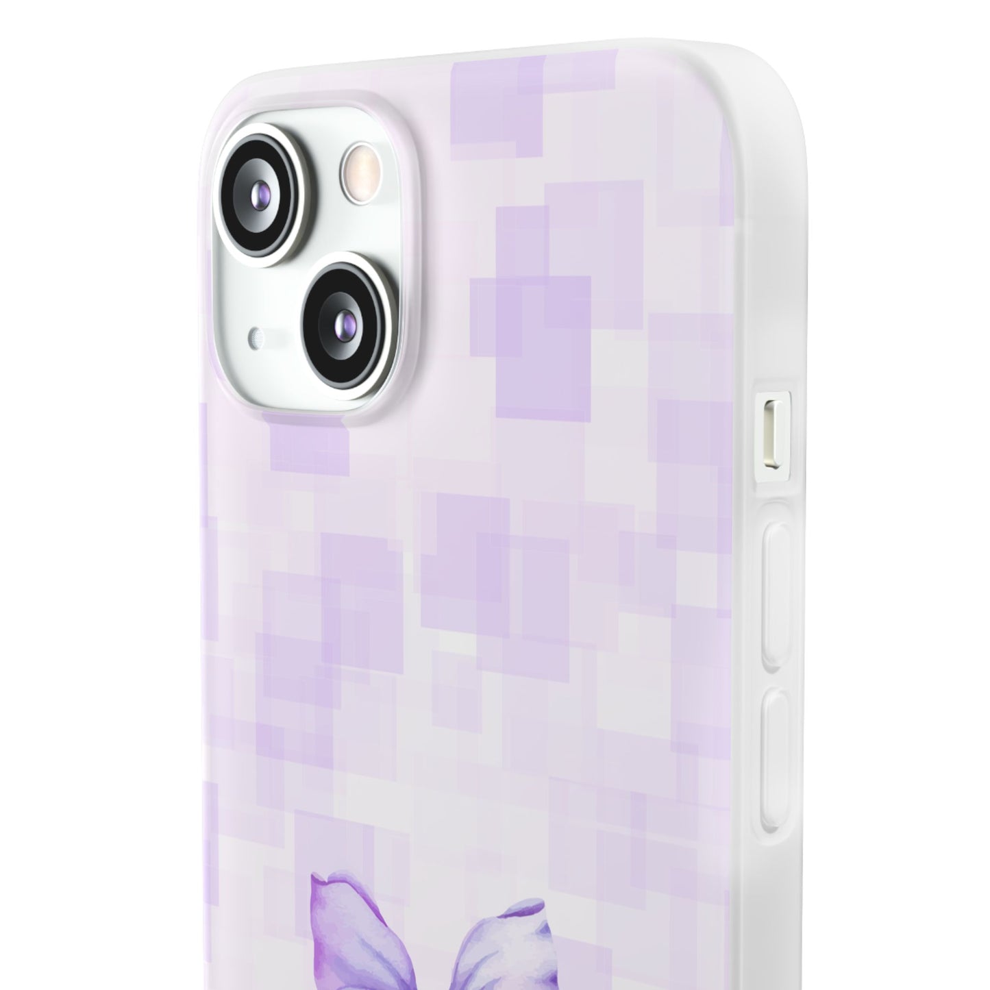 Lilac glitch flexi case