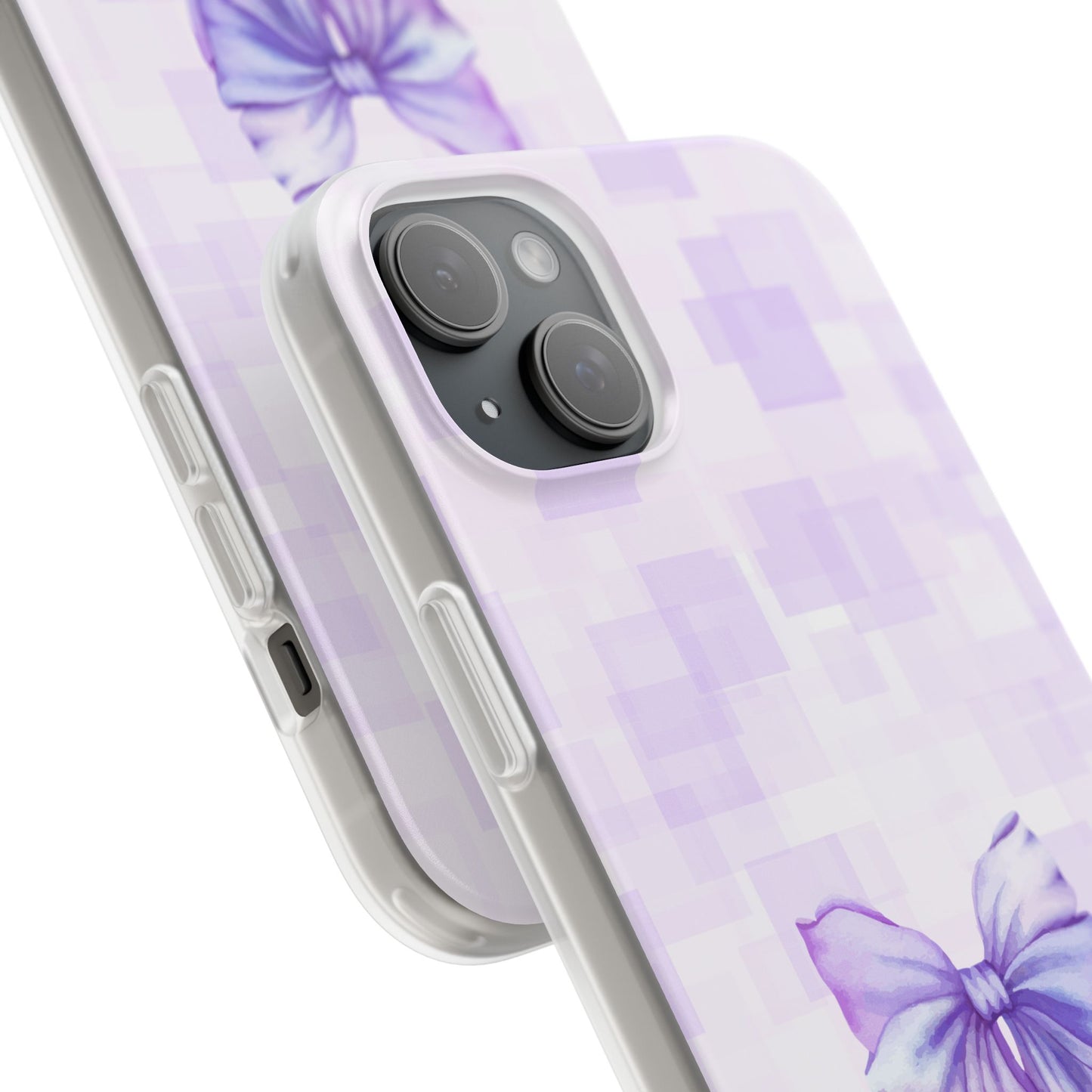 Lilac glitch flexi case