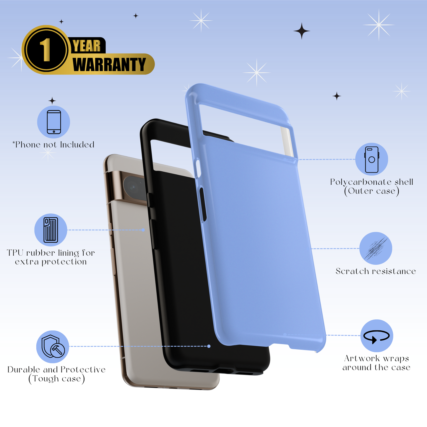 Sky Blue Tough Case