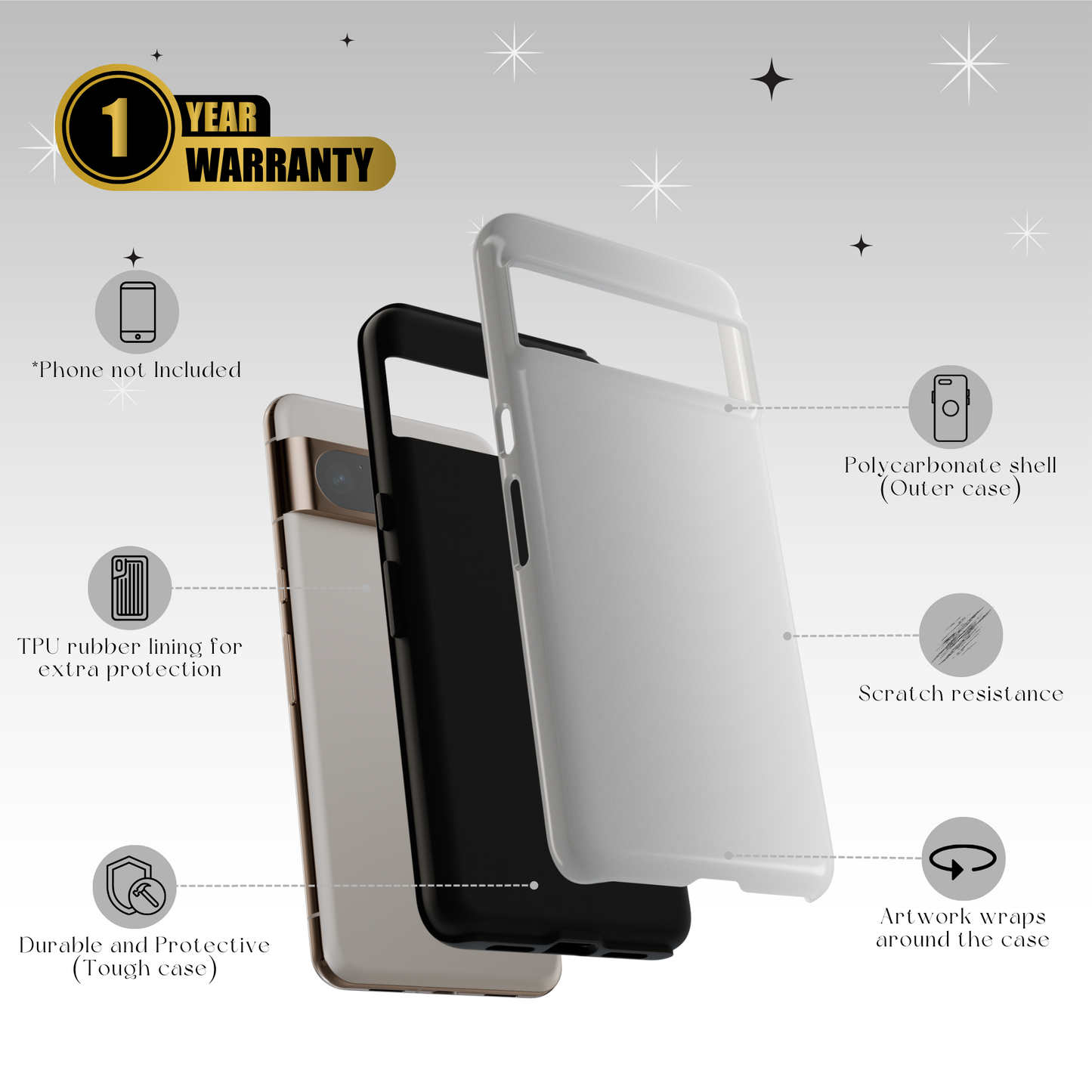 Silver Cloud Tough Case
