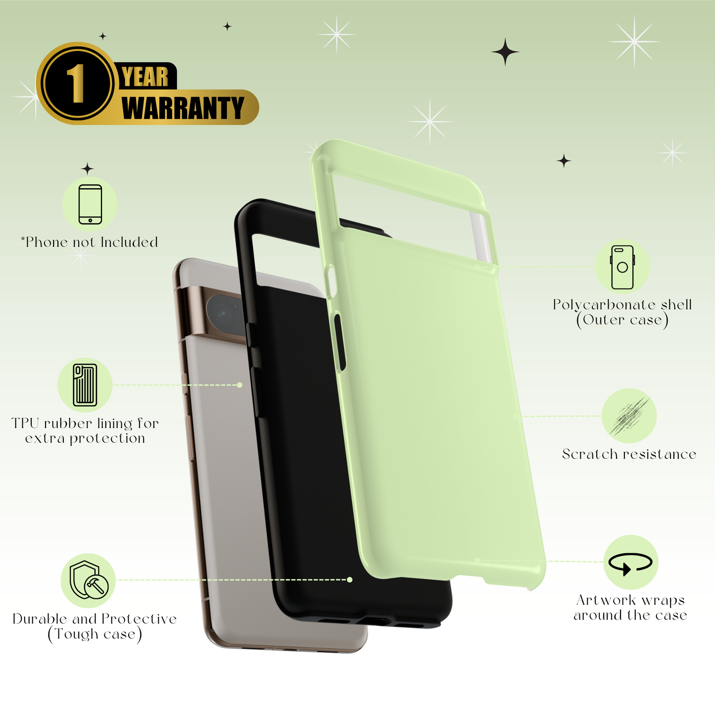 Mint Glow Tough Case