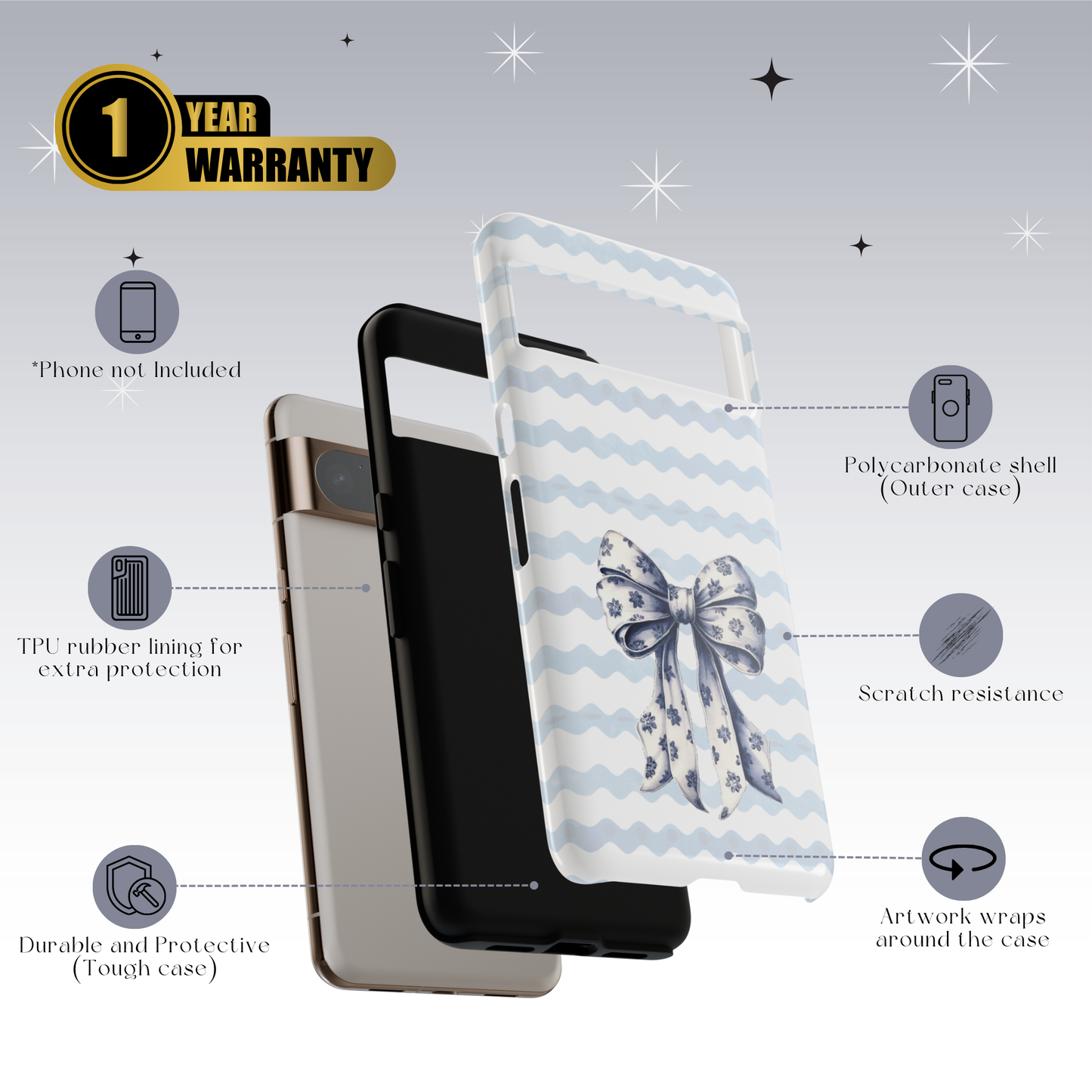 Sandy Bow Tough Case