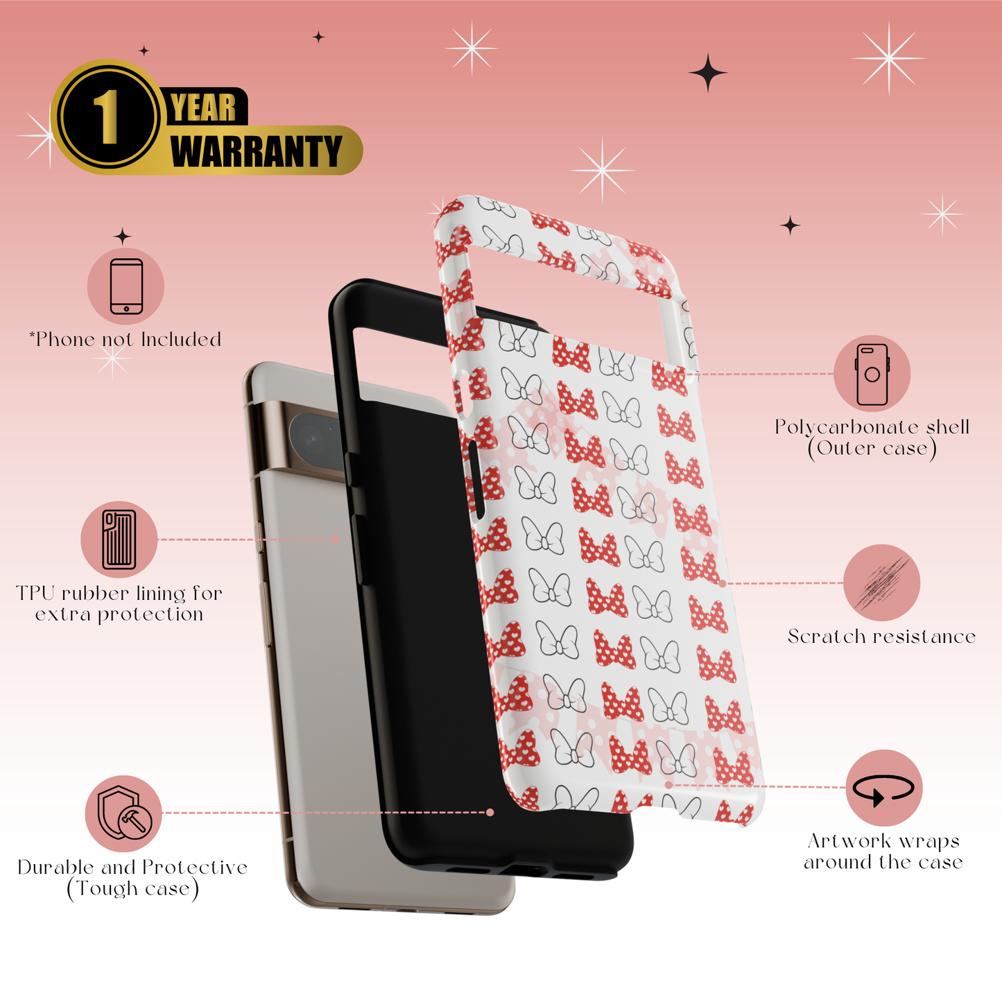 Coral Charm Tough Case