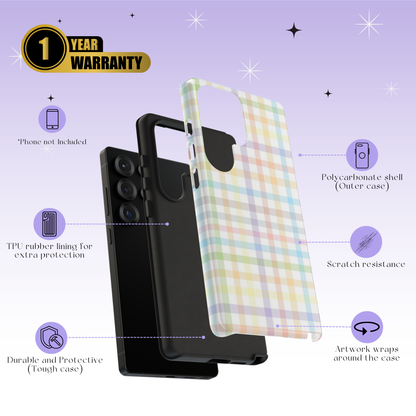 Sunset Plaid Tough Cases