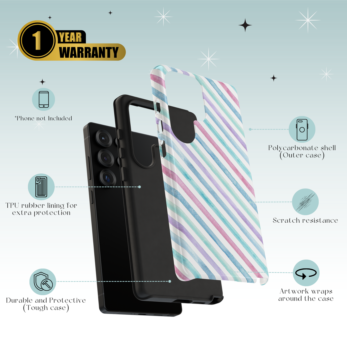 Sweet Stripes Tough Cases