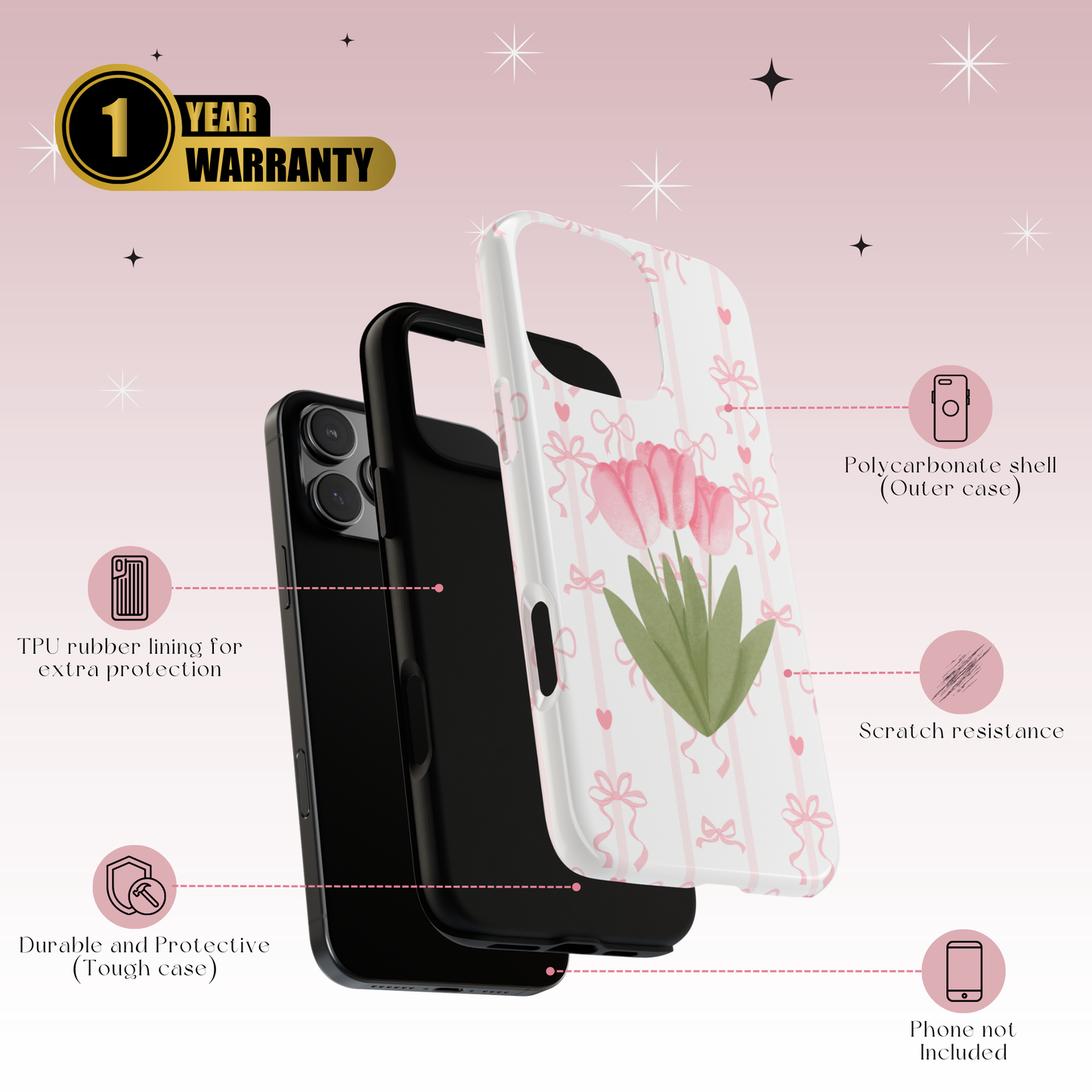 Ribbon Garden Tough Case