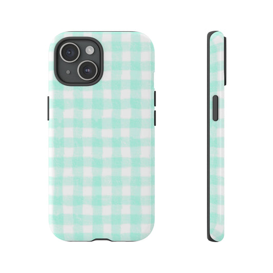 Mint Grid Tough Case