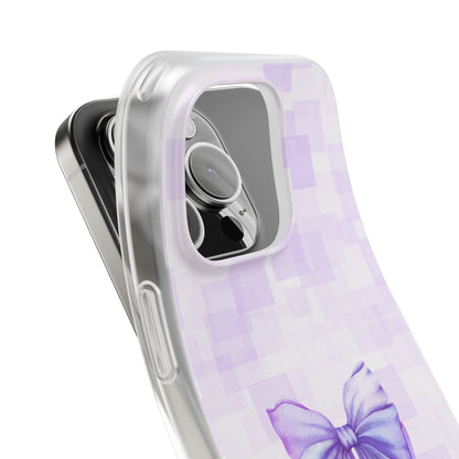 Lilac glitch flexi case