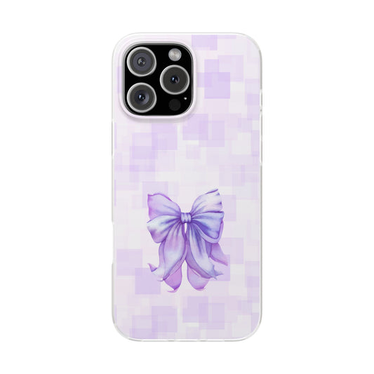Lilac glitch flexi case