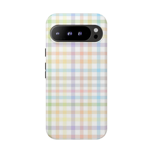 Rainbow Plaid Tough Case