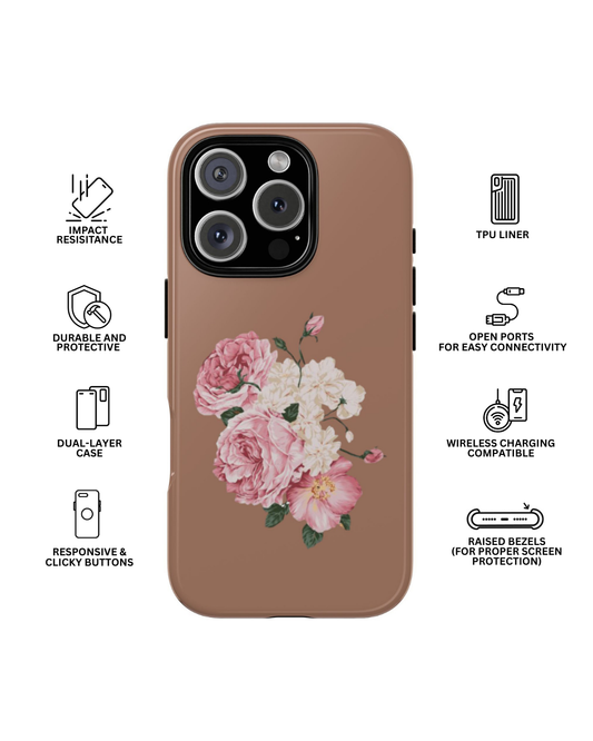 Mocha Bouquet Tough Case