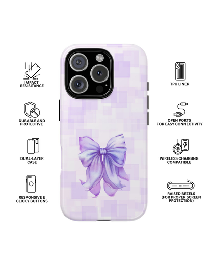 Lilac Glitch Tough Case