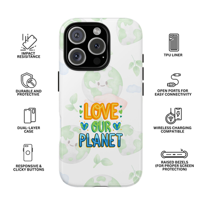Green Heartbeat Tough Case